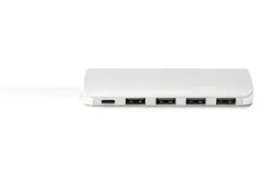 DIGITUS DA-70242-1 DIGITUS HUB 4 prievadų USB 3.0 SuperSpeed su C tipo Power Delivery aliuminiu