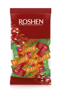 Karameliai saldainiai ROSHEN Fizzy boom, su milteliniu įdaru, 8%, 1 kg