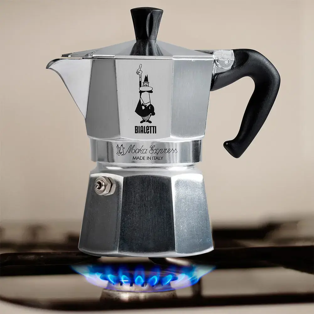 "Bialetti Moka Express" 0,3 l puodas Moka, aliuminis, juodas