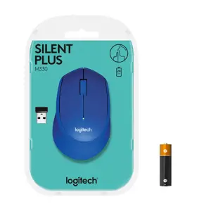 LOGITECH M330 Silent Plus Blue - 2,4 GHz - EMEA