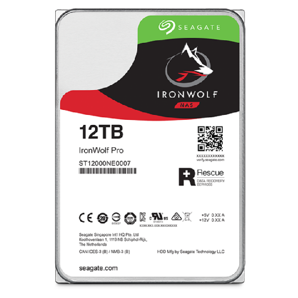 "Seagate IronWolf Pro ST12000NT001", 3,5", 12000 GB, 7200 aps/min
