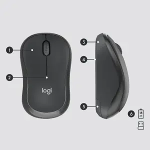 "LOGITECH MK295 Silent Wireless Combo" - GRAPHITE - JAV - INTNL
