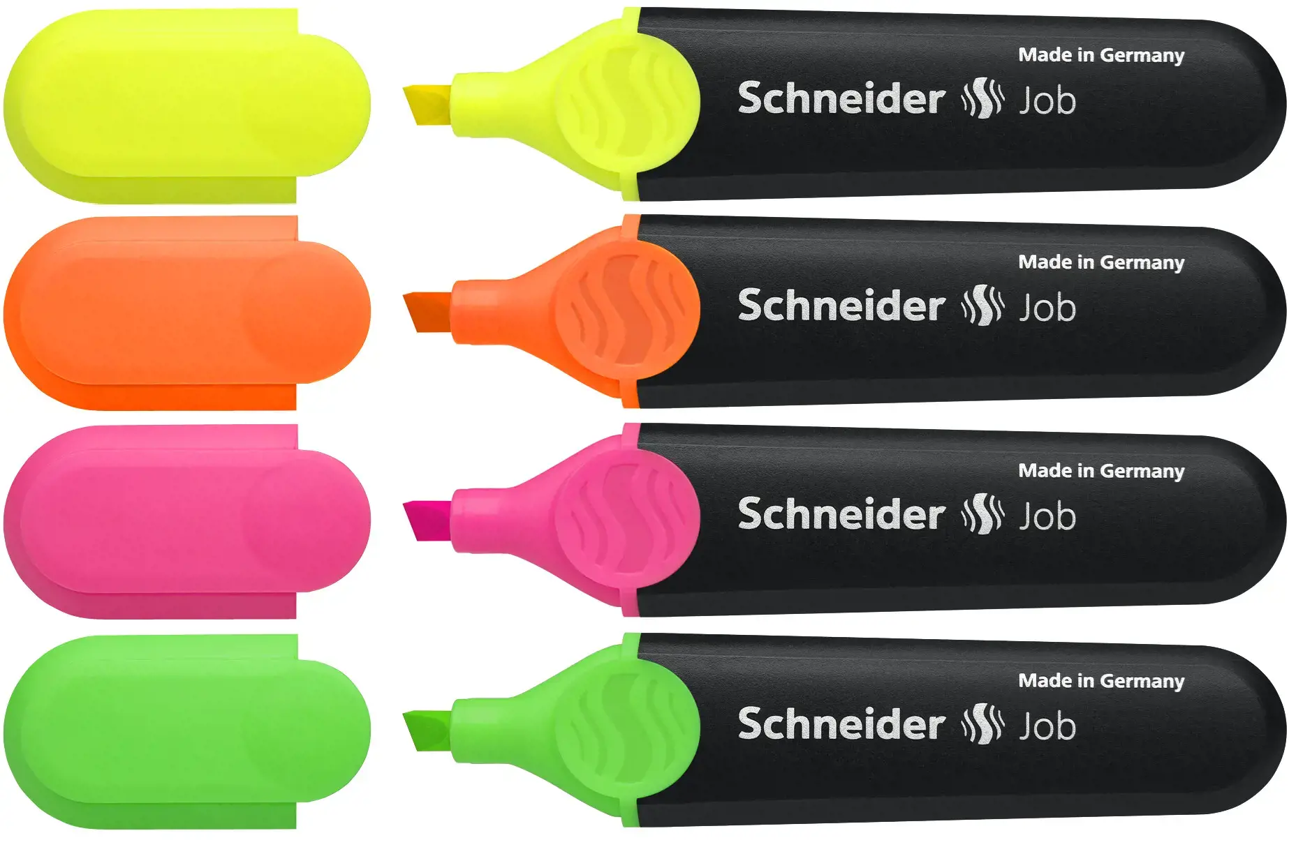 Teksto žymekliai SCHNEIDER JOB, 1-5 mm, 4 spalvų rinkinys