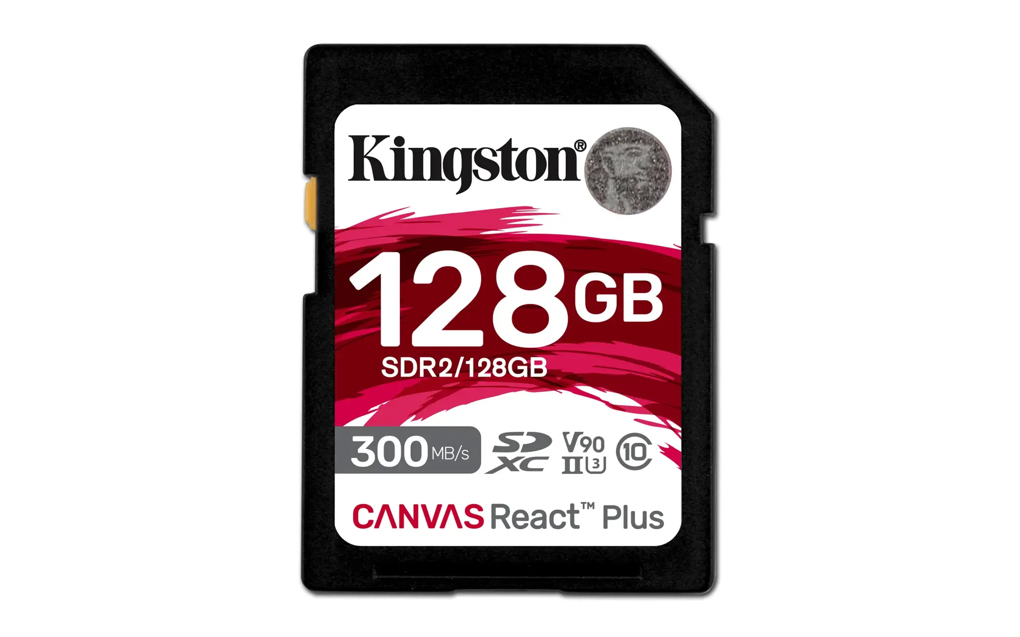 KINGSTON 128GB Canvas React Plus SDXC UHS-II 300R/260W U3 V90, skirtas Full HD/4K/8K