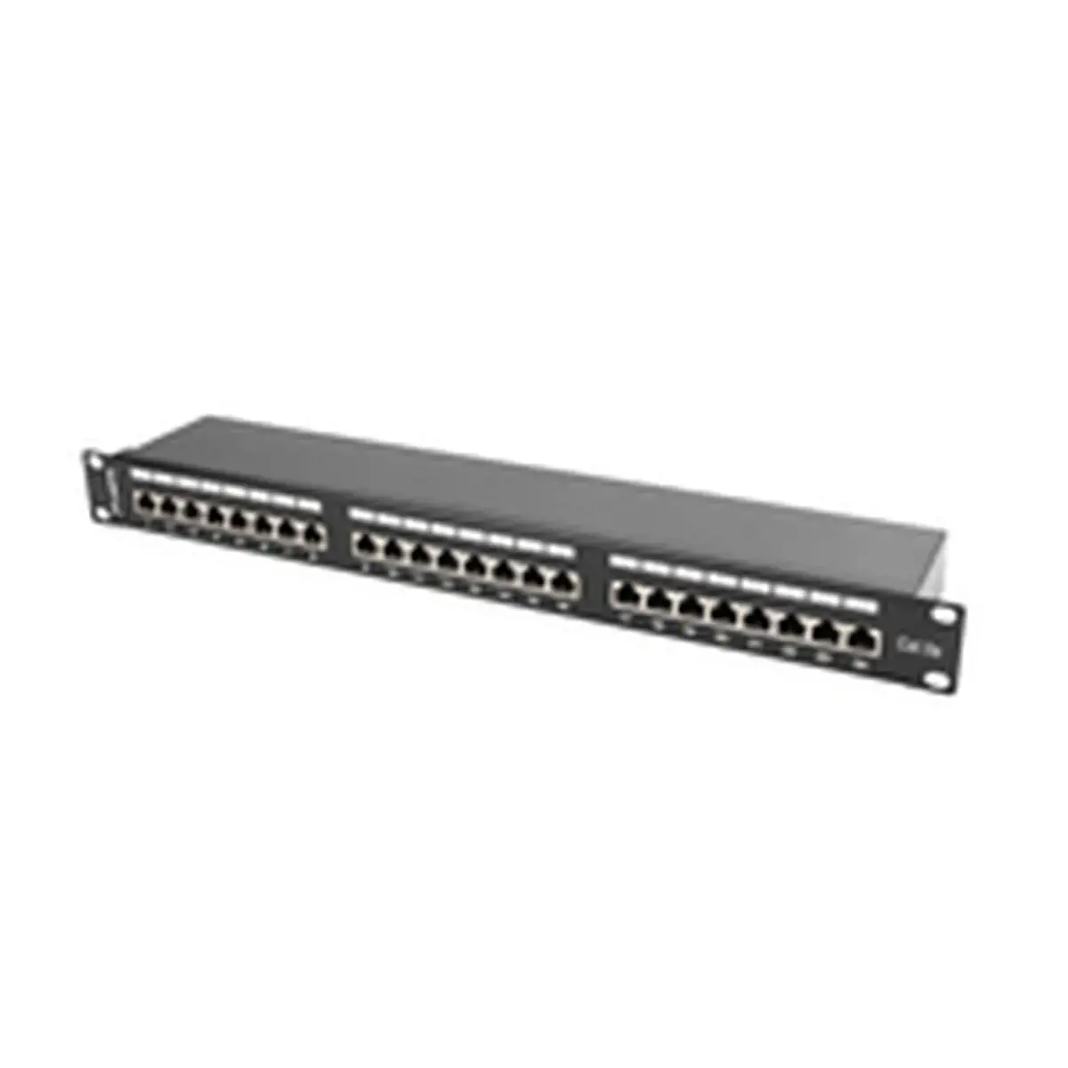 LANBERG PPS5-1024-B Lanberg Patch Panel 24 prievadų 1U, kat. 5e, ekranuota, juoda