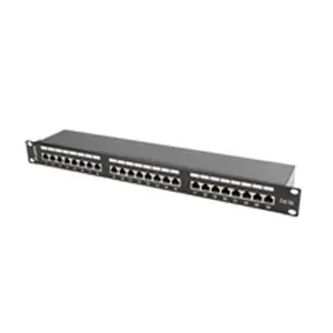 LANBERG PPS5-1024-B Lanberg Patch Panel 24 prievadų 1U, kat. 5e, ekranuota, juoda
