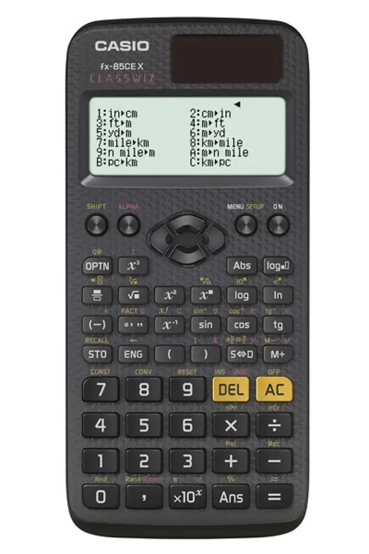 CASIO FX-85CEX MOKSLINIS SKAIČIUOTUVAS, 379 FUNKCIJOS, 77X166MM, JUODAS