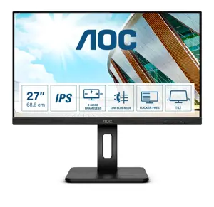 Monitorius AOC P2 Q27P2Q, 68.6 cm (27"), 2560 x 1440 pixels, Quad HD, LED, 4 ms, Black