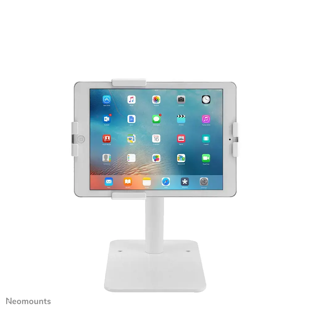 "Neomounts by Newstar" stalinis planšetinio kompiuterio laikiklis, Planšetinis kompiuteris/UMPC, Pasyvus laikiklis, Stalinis, Vidinis, Baltas