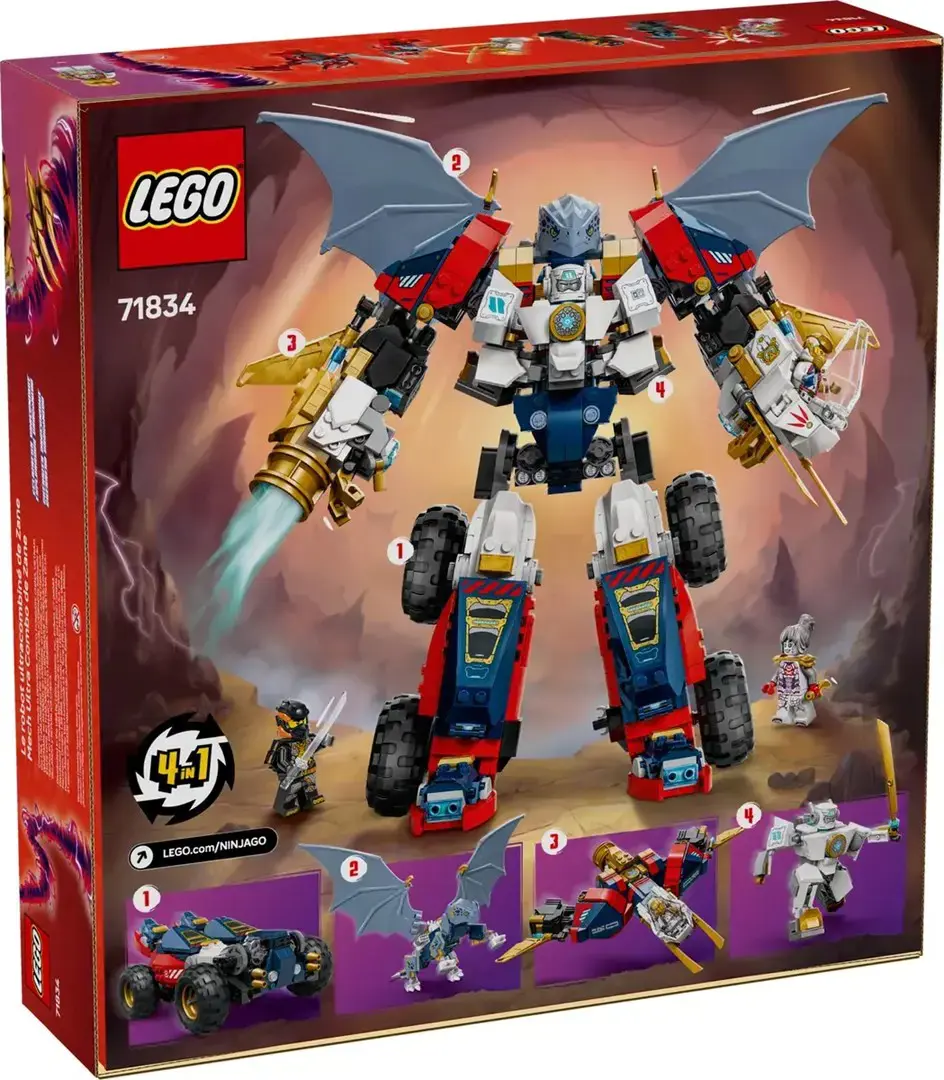 LEGO NINJAGO 71834 Zane's Ultra Combiner Mech