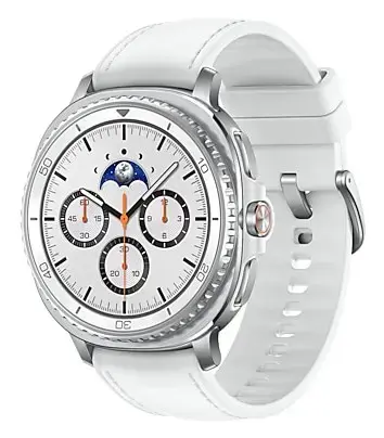 Samsung Galaxy Watch 8 Classic 3.3 cm (1.3") AMOLED 46 mm Digital 438 x 438 pixels Touchscreen Silver Wi-Fi GPS (satellite)
