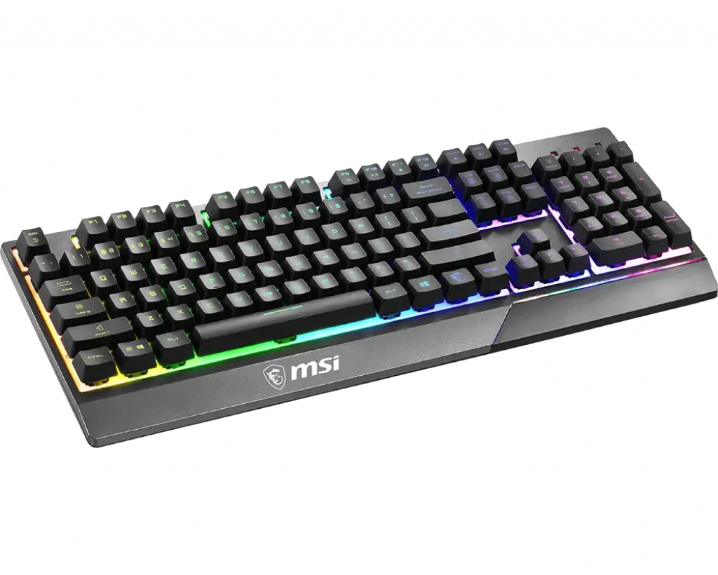 MSI "Vigor GK30" žaidimų klaviatūra, JAV išdėstymo, laidinė, juoda