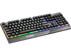 MSI "Vigor GK30" žaidimų klaviatūra, JAV išdėstymo, laidinė, juoda