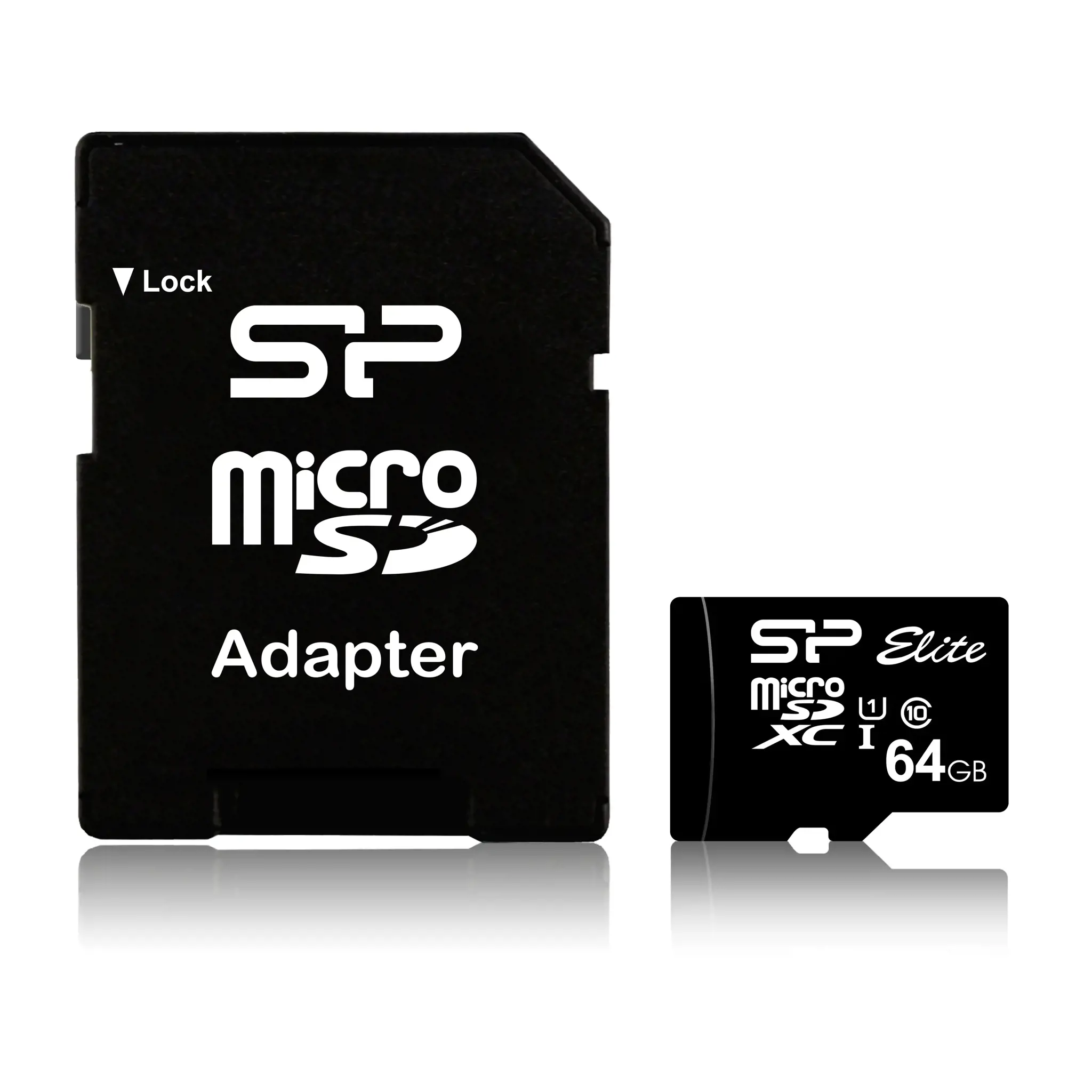 SILICONPOW SP064GBSTXBU1V10SP Silicon Power atminties kortelė Micro SDXC 64GB Class 10 Elite UHS-1 + adapteris