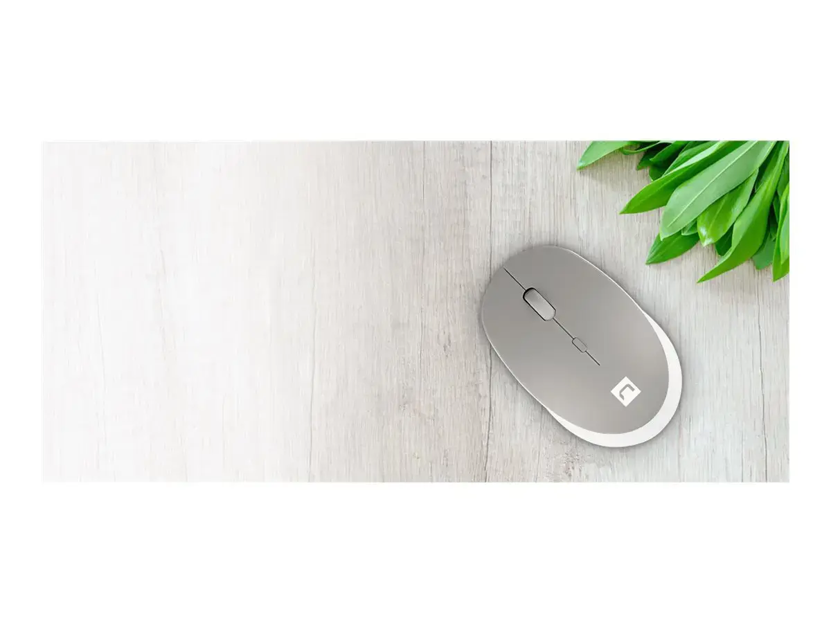 NATEC belaidė pelė Harrier 2 1600DPI "Bluetooth 5.1" baltai pilka