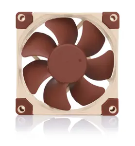 Noctua NF-A8 PWM kompiuterio aušinimo sistema Kompiuterio korpuso ventiliatorius 8 cm, smėlio spalvos, rudas
