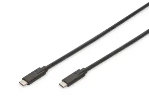 Digitus USB C tipo jungiamasis kabelis AK-300139-010-S USB Male 3.1 Gen 2 (C tipo), USB Male 3.1 Ge…