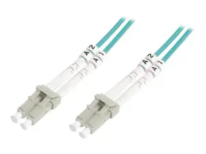DIGITUS optinio pluošto kabelis LC-LC daugiamodis 50/125 mju dvipusis ilgas 1 m OM3 klasės