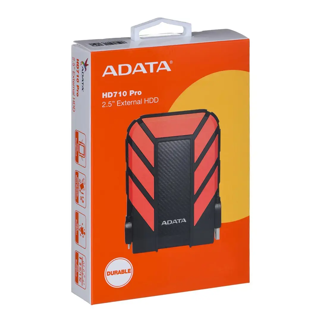 ADATA HD710P 1TB USB3.1 kietasis diskas 2.5i raudonos spalvos