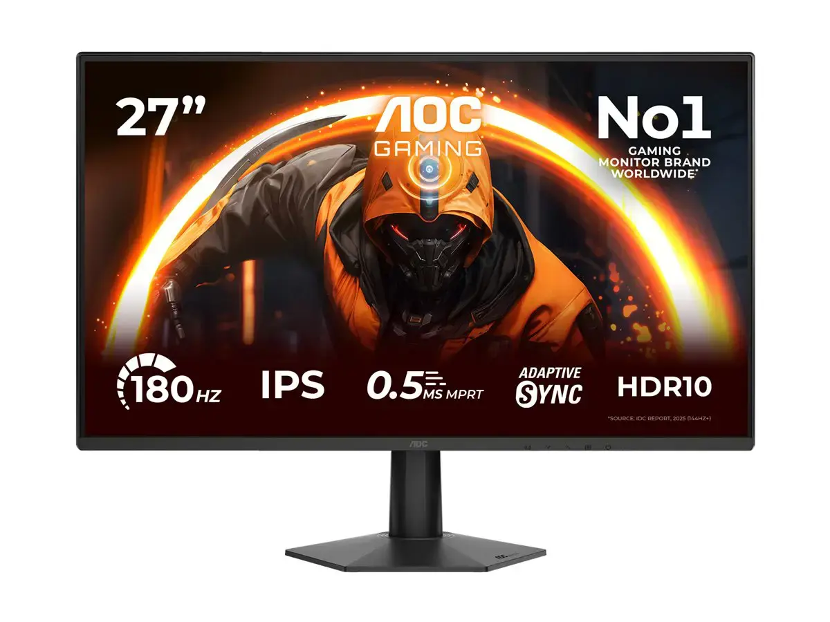 AOC 27G50F | 27 " | IPS | FHD | 16:9 | 144 Hz | 0.5 ms | 1920 x 1080 pixels | 300 cd/m² | HDMI ports quantity 1 | Black