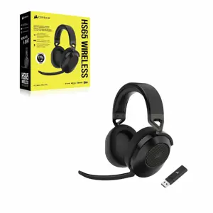 CORSAIR HS65 žaidimų ausinės, belaidės, anglies