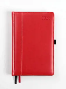 Kalendorius AMBASSADOR BLACK EDITION, 2023, PU, A5, raudona