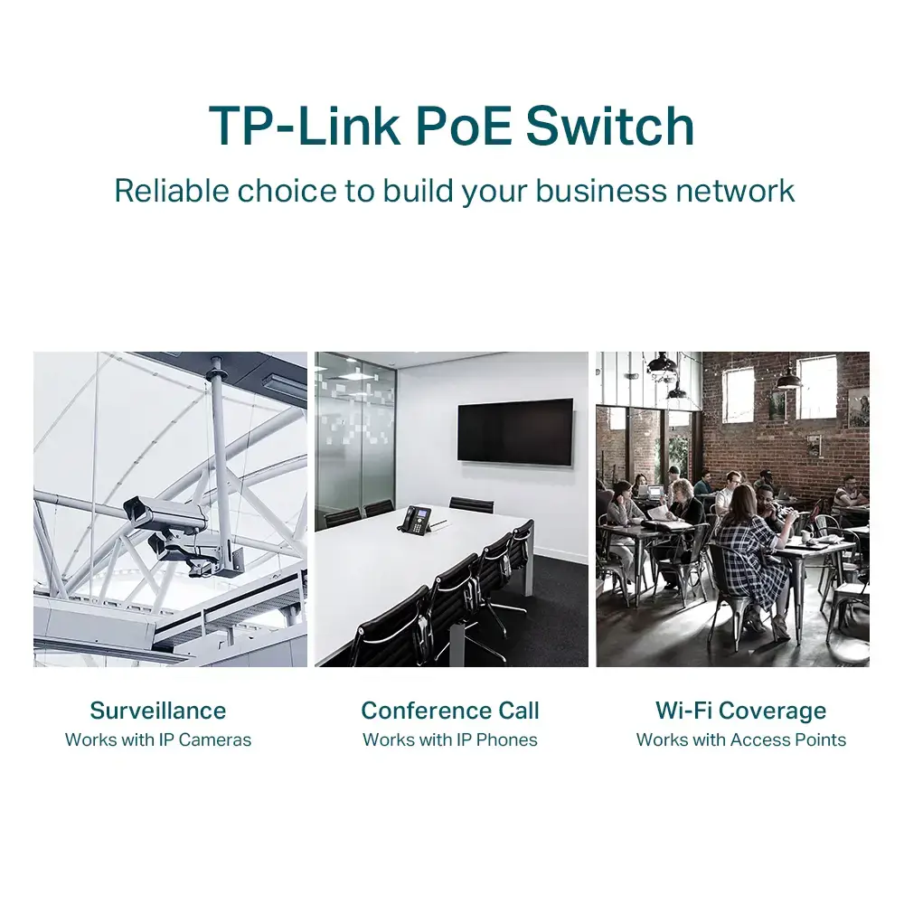 "TP-Link" 28 prievadų "Gigabit Easy Smart" komutatorius su 24 prievadais PoE+, valdomas, L2, Gigabit Ethernet (10/100/1000), maitinimas per Ethernet (PoE), montuojamas į 1U stovą