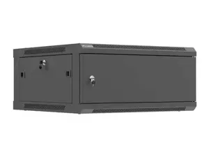 Lanberg Wall mounted installation cabinet 19" 4U 600X600 | WF01-6604-00B | Black