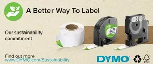 DYMO Authentic D1 Labels | Black Print on Red Tape | 12 mm x 7 m | Self-Adhesive Labels for LabelManager Label Makers | Made in Europe, Black on red, Polyester, Belgium, -18 - 90 °C, DYMO, LabelManager, LabelWriter 450 DUO