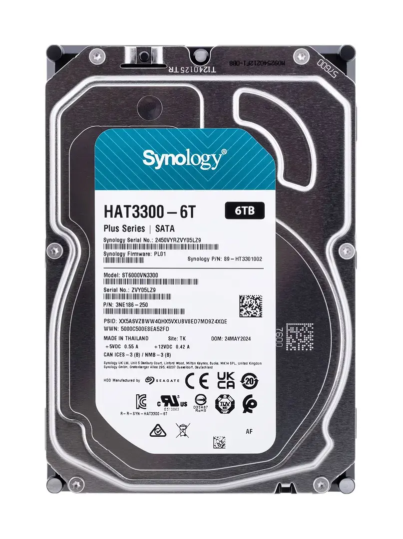 SYNOLOGY HAT3300-6T NAS 6 TB SATA 3,5 colių kietasis diskas