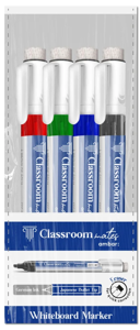 4 Blister Markers&Eraser WB C.Mates