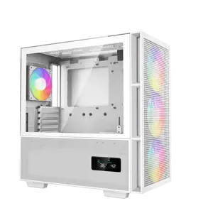 "DeepCool CH560 DIGITAL WH", "Midi Tower", Kompiuteris, Baltas, ATX, EATX, "micro ATX", Mini-ITX, ABS, Plienas, Grūdintas stiklas, Multi