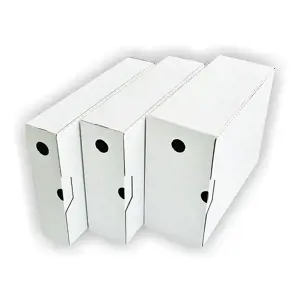 Dokumentų archyvavimo dėžė SMLT A4, 238 x 120 x 320 mm, balta