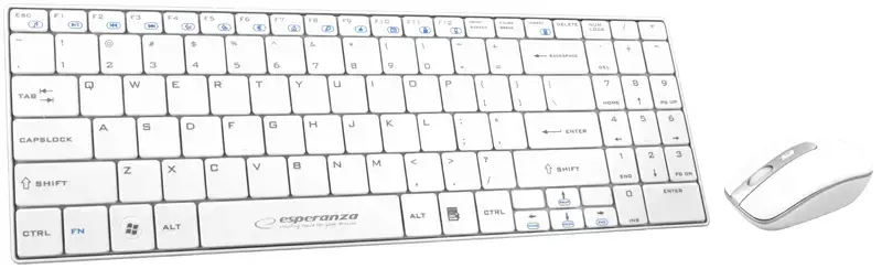 Klaviatūra ir pelė belaidžiu 2,4 GHz dažniu EK122K