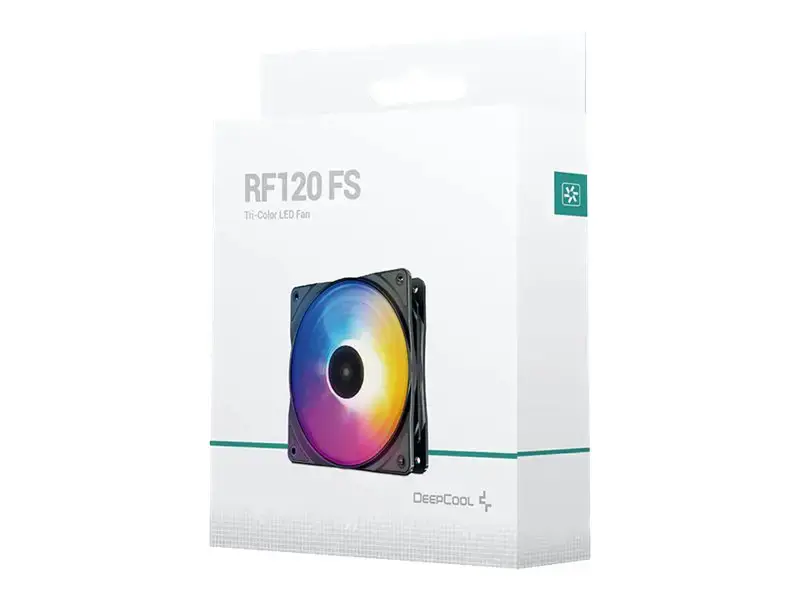 "DeepCool RF120 FS", ventiliatorius, 12 cm, 500 aps/min, 1500 aps/min, 27 dB, 56,6 cfm