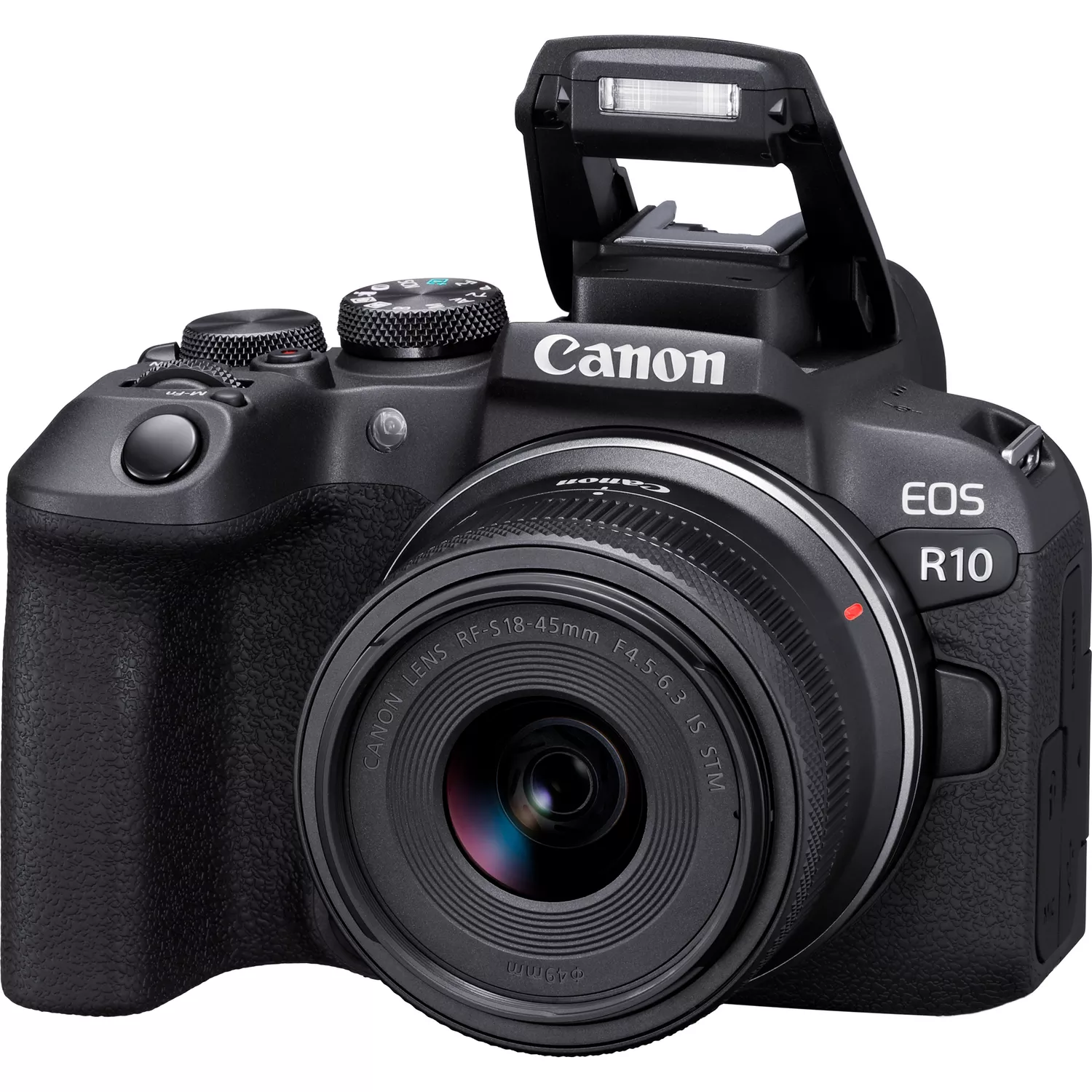 "Canon EOS R10 + RF-S 18-45mm F4.5-6.3 IS STM, 24,2 MP, 6000 x 4000 taškų, CMOS, 2,5x, 4K Ultra HD, juoda