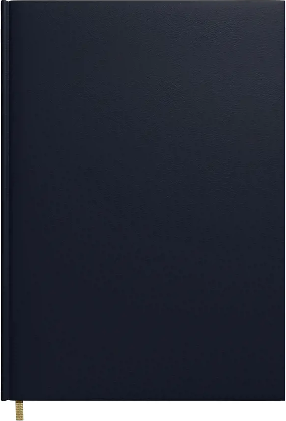 Kalendorius FUTURA VIP 2026, A4, PU, mėlyna, aukso spalvos kraštai