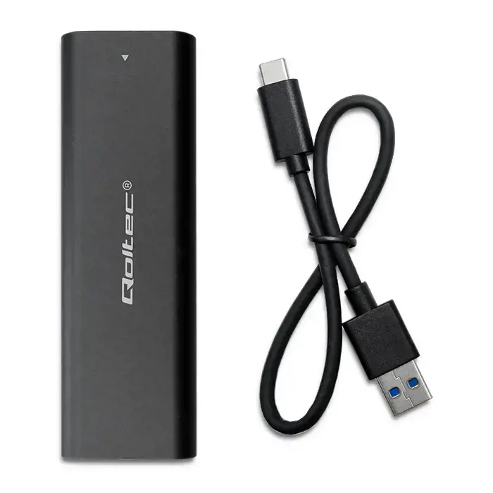 QOLTEC 50312 M.2 SATA SSD / NVME / C tipo USB korpusas