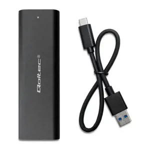QOLTEC 50312 M.2 SATA SSD / NVME / C tipo USB korpusas