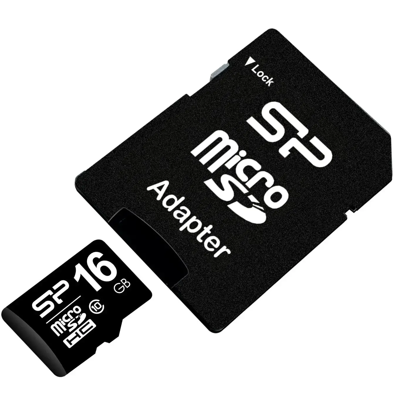 SILICONPOW SP016GBSTH010V10SP Silicon Power atminties kortelė Micro SDHC 16GB Class 10 + adapteris