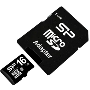 SILICONPOW SP016GBSTH010V10SP Silicon Power atminties kortelė Micro SDHC 16GB Class 10 + adapteris