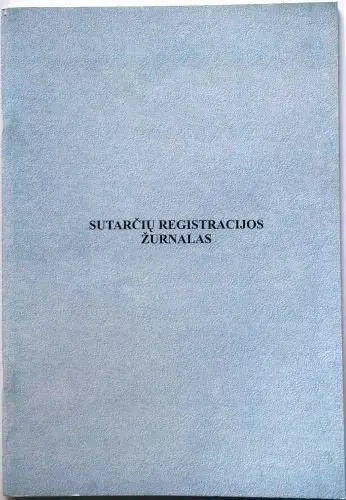 Sutarčių registravimo žurnalas, A4 (48)  0720-038