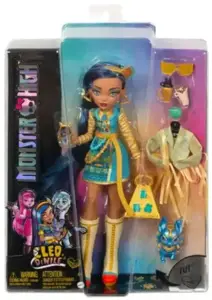 "Monster High" lėlė Cleo De Nile su augintiniu ir priedais, madinga lėlė, moteriška, 4 m., berniuka…
