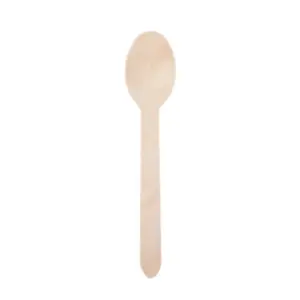 Vienkartinis šaukštas, medis, L 16 cm, 100 vnt