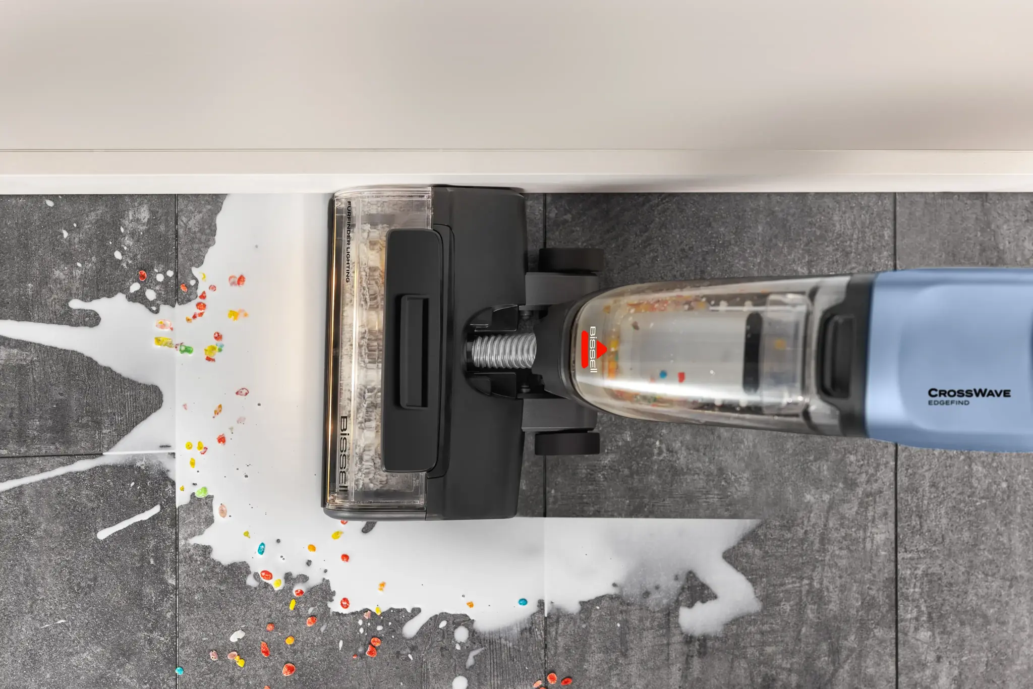 Bissell Vacuum Cleaner | CrossWave EdgeFind Select All-in-one Multi-surface | Corded operating | Washing function | 290-340 W | Black/Lake Blue/Silver