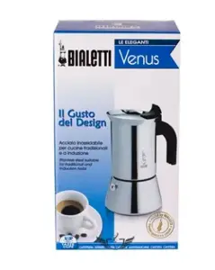 "Bialetti Venus" dėžutė Moka puodas 0,1 l sidabrinis