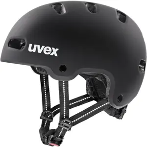 UVEX Kid 4 55–58 cm – children’s cycling helmet Black Matt