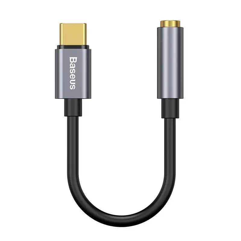 Baseus L54 Audio Adapter USB-C + mini jack 3,5mm (Black+Gray)