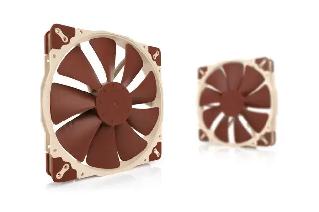 Noctua NF A20 5V PWM Kompiuterio korpuso ventiliatorius 20 cm, smėlio spalvos, raudonas