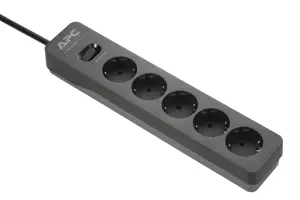 APC PME5B-GR, 680 J, 5 kintamosios srovės lizdai, F tipas, 230 V, 50/60 Hz, 10 A